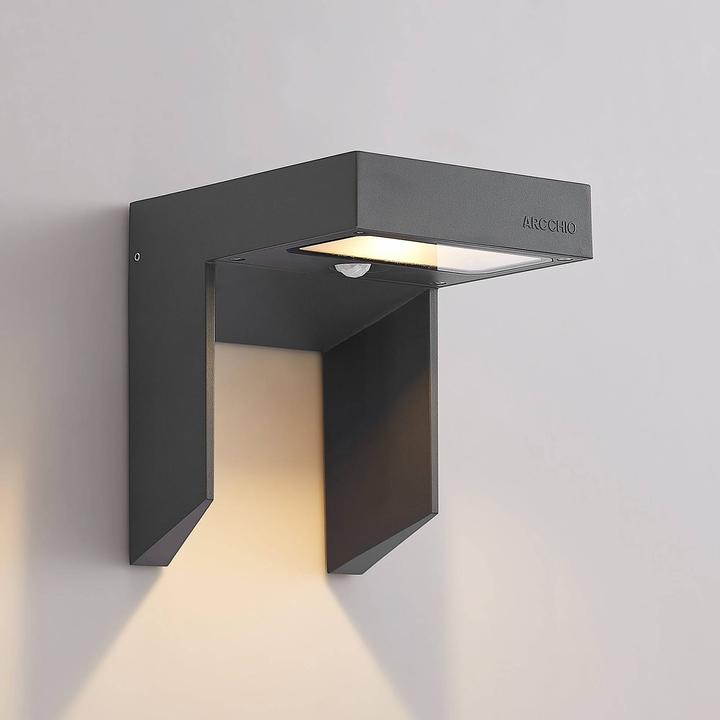 Produktbild Arcchio Dynorma LED-Aussenwandlampe mit Sensor (1150 lm, IP54)