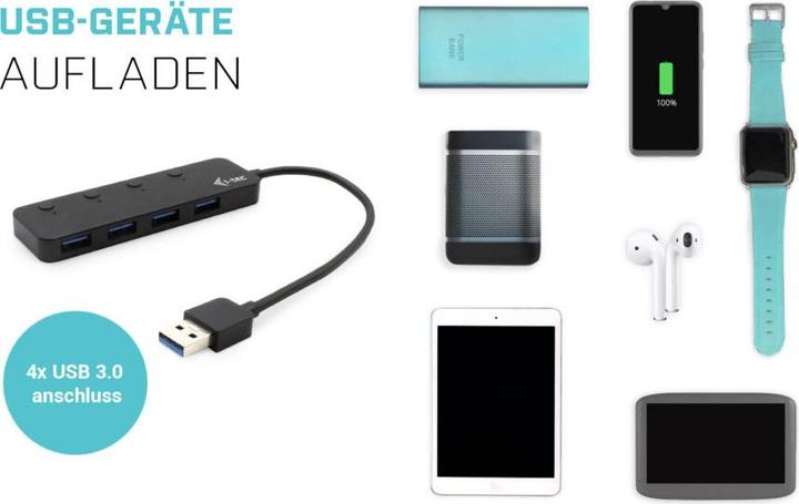 Produktbild i-tec Metal Hub 4 Port (USB-A, 4 Ports)