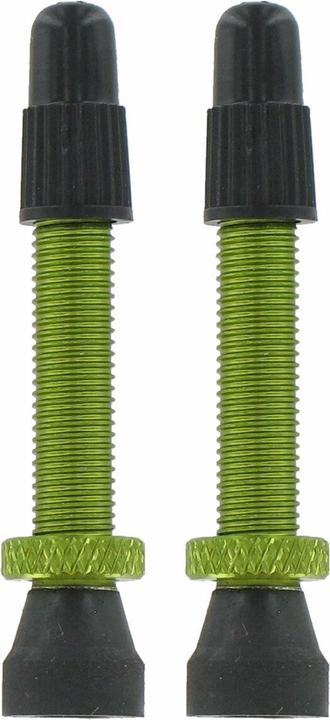VAR Tubeless Valve Al Gn 35mm 2-St Green, Pair