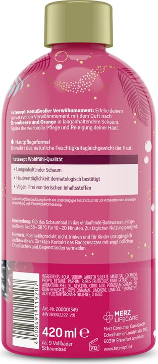 Image du produit Tetesept Schaumbad Verwöhnmoment (420 ml)