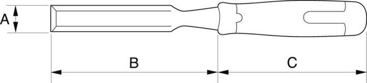 Produktbild Bahco ERGO schlagfeste Stechbeitel für Holzbearbeitung, 16 mm (16 mm)