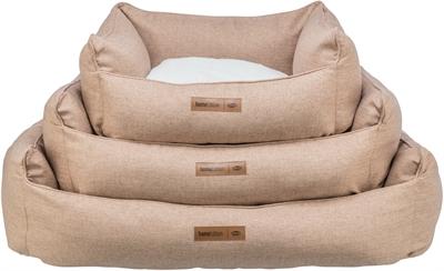 Actual product image Trixie Farello bed, square, 80 × 60 cm, brown/white (Dog)