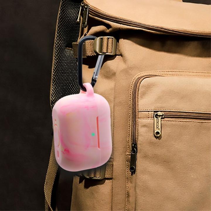 Image du produit Cover-Discount AirPods Pro 2 - Housse de protection en silicone Marble rose (Manchon pour casque d'écoute)