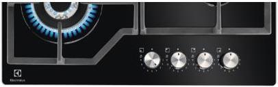 Image du produit Electrolux KGG64362K hob Black Built-in Gas 4 zone(s)