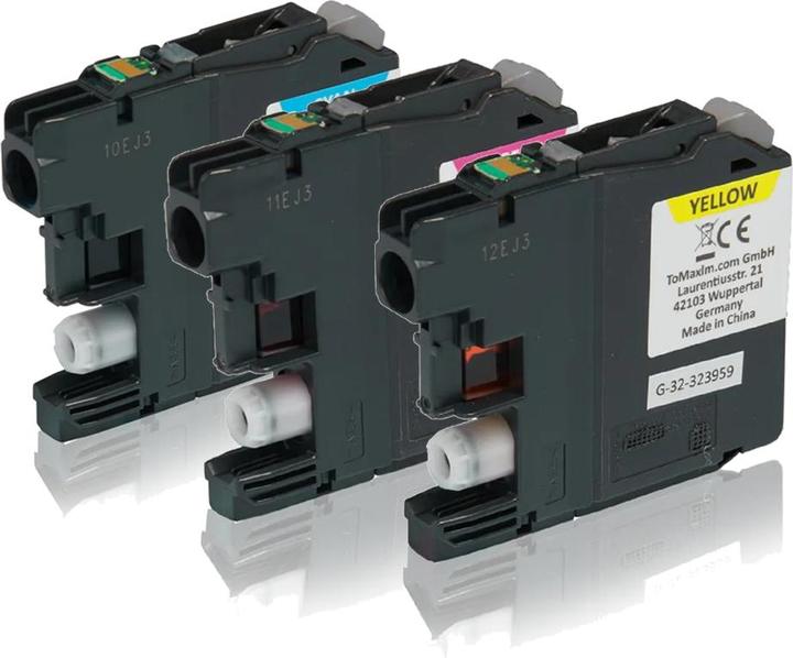 Produktbild Inkadoo Druckerpatronen lC-125XL Farbpatronen Set kompatibel CMY color code