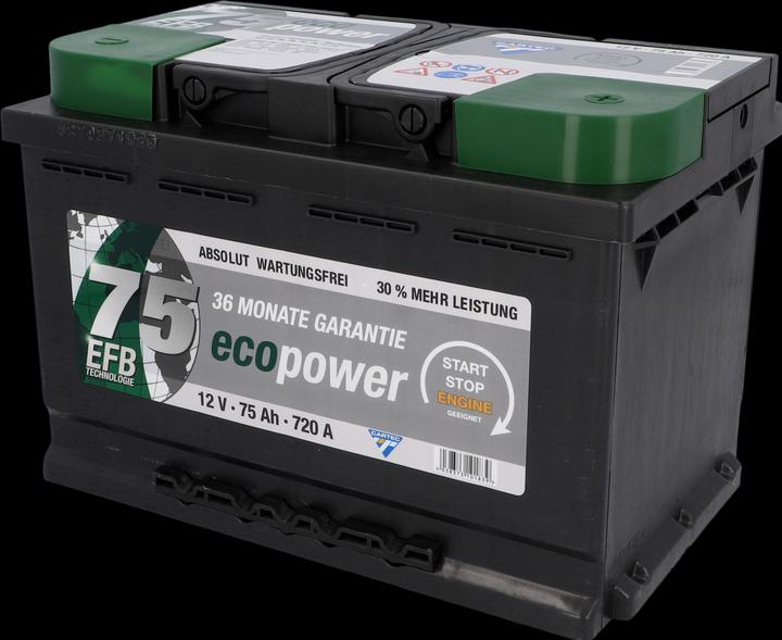 Image du produit Cartec Eco Power 75 EFB (12 V, 75 Ah, 720 A)