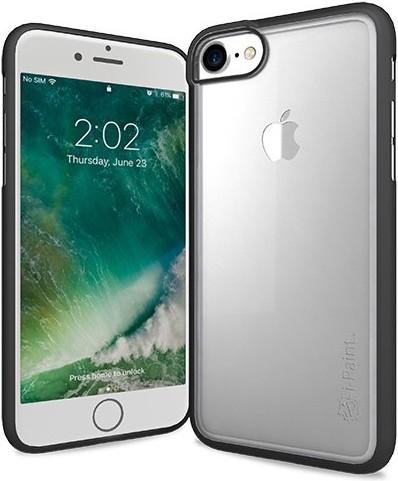 Produktbild I-Paint Enveloping Transparent Case for iPhone 7/8/SE - Black (Apple iPhone 8, Apple iPhone 7)