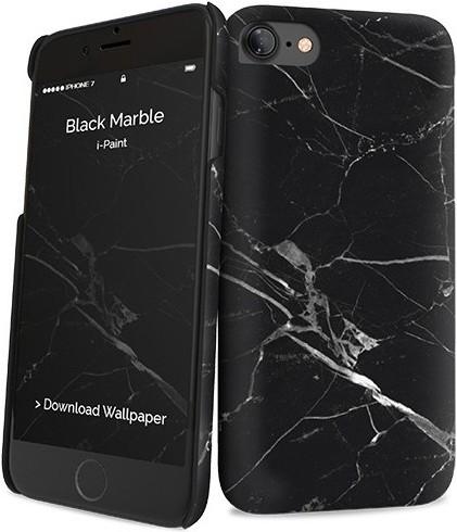 Immagine prodotto I-Paint Custodia rigida Slim per iPhone 7/8/SE - Marmo nero (Apple iPhone 7, Apple iPhone 8)