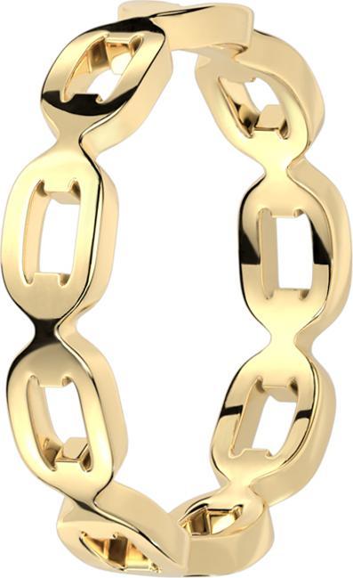 Image du produit Star Piercing Bague plaquée or chaîne à maillons (Acier chirurgical 316L, sans laiton)