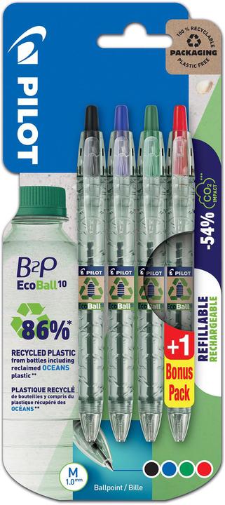 Produktbild Pilot B2P Ecoball (Mehrfarbig, 4 x)