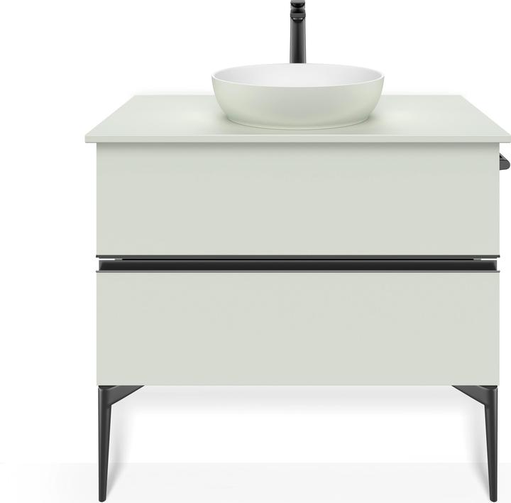 Produktbild Duravit Sivida Aufsatzwaschtisch, rund, 400x400mm, ohne Hahnloch, ohne Überlauf (400 mm, 400 mm)