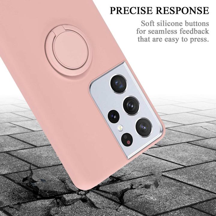 Actual product image Cadorabo TPU Liquid Ring Silicone Case Cover (Samsung Galaxy S22 Ultra)