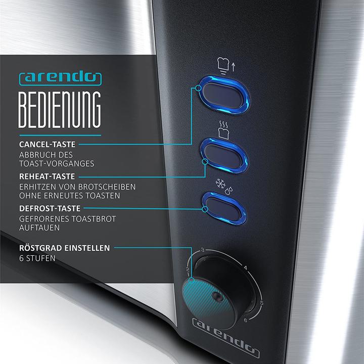 Produktbild Arendo Küchen Set Langschlitztoaster (1.50 l)