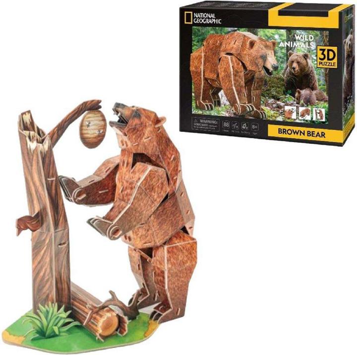 Actual product image Cubicfun Kubisches lustiges 3D-Puzzle National Geographic Braunbär (77 pieces)