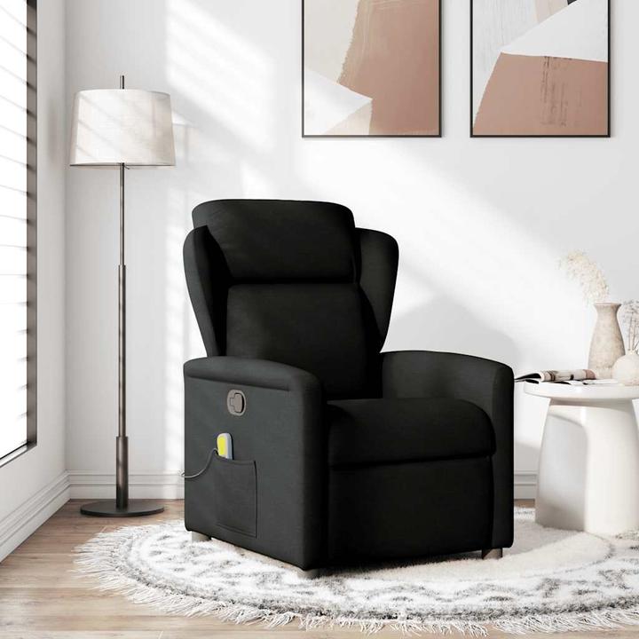 Actual product image VidaXL Massage chair black fabric