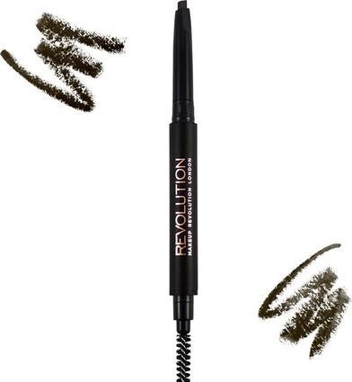 Produktbild Makeup Revolution Duo Brow Definer (Dark Brown)
