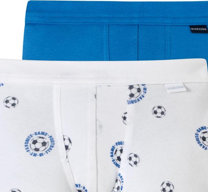 Image du produit Schiesser Lot de 6 shorts / pantalons Kids Boys à fines côtes en coton organique (116, paquet de 6)