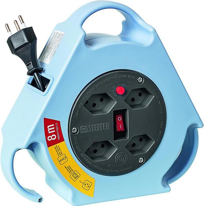 Steffen KU cable box light blue 4xT13 8m TD3x1 black (8 m, 1 mm²)