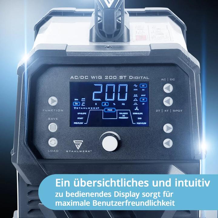 Produktbild Stahlwerk Schweissgerät AC/DC WIG 200 ST Digital Kombischweissgerät 200 A