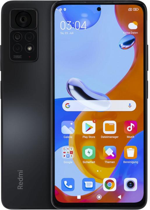 Xiaomi Redmi Note 11 Pro (128 GB, Black, 6.67", Dual SIM, 108 Mpx, 4G)