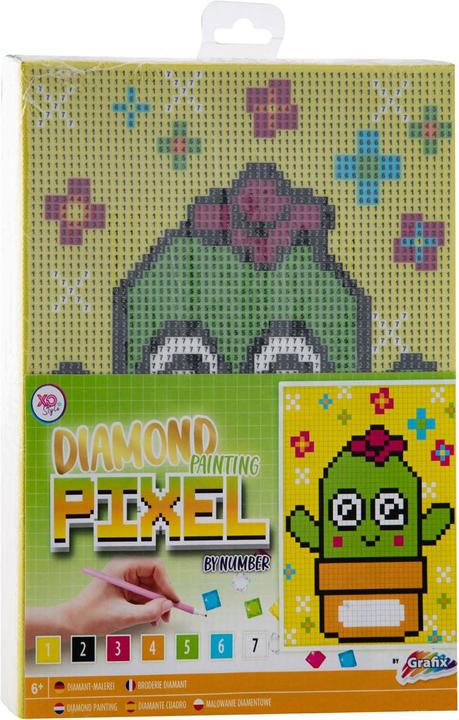 Actual product image Grafix Pixel-by-Number Canvas - Cactus