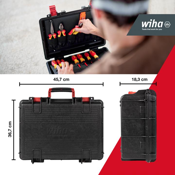 Produktbild Wiha Werkzeugkoffer Basic Set L electric, 18-tlg (18 Teile)