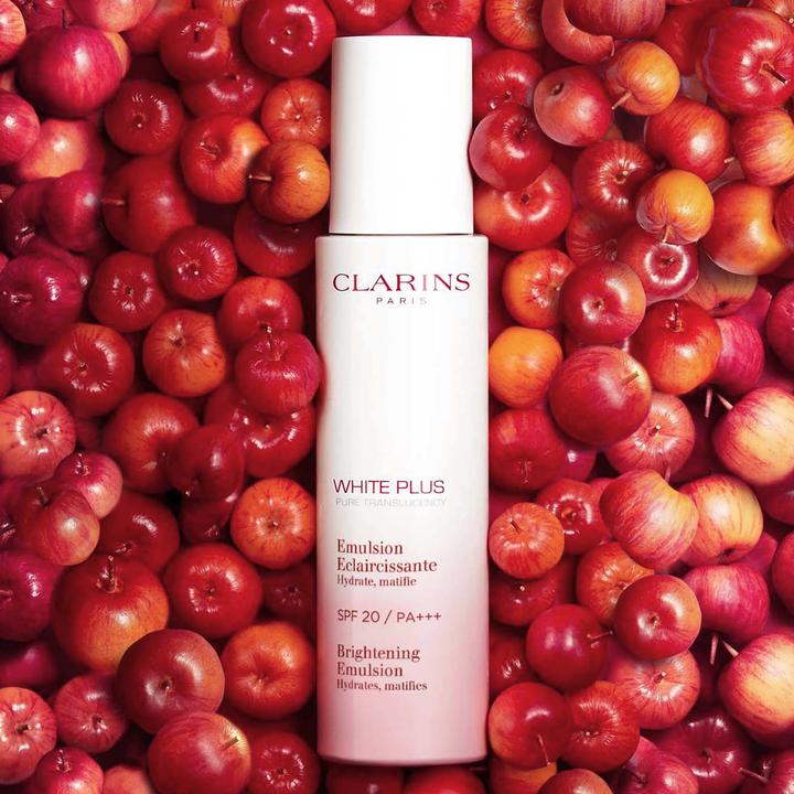Actual product image Clarins White PLUS emulsion ECLAIRCISSANTE SPF20 75ml (75 ml, Face toner, SPF 20)