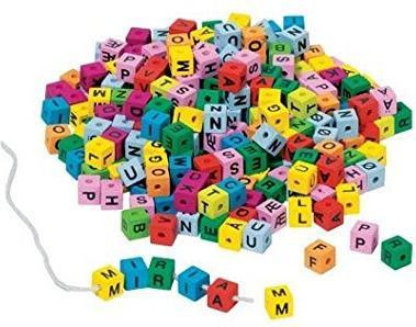 Produktbild Goki Holz Buchstaben Perlen-Farbe