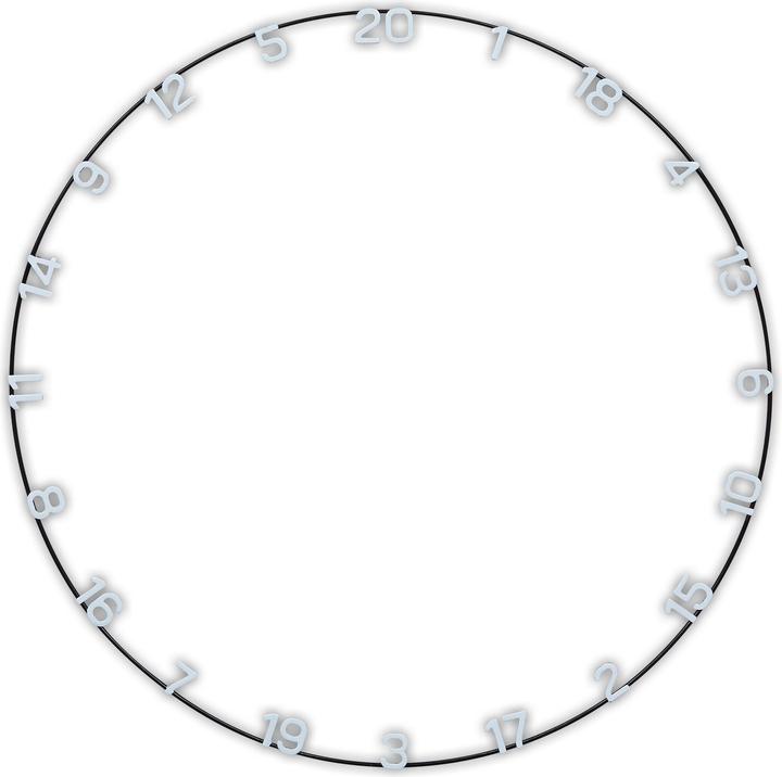 Actual product image Unicorn Ultra-Vis Large Number Ring 1 pc