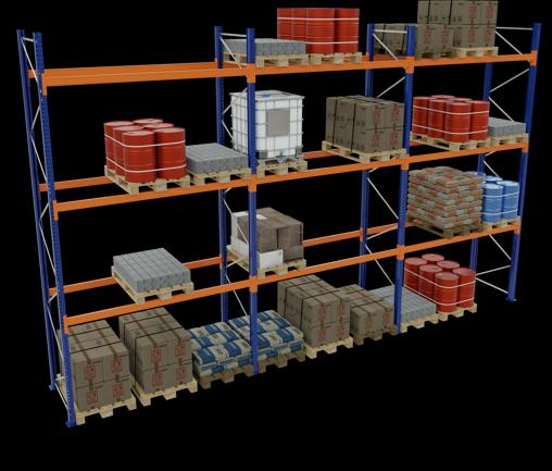 Actual product image Schulte Lagertechnik Pallet rack 3 bays á 2700 mm