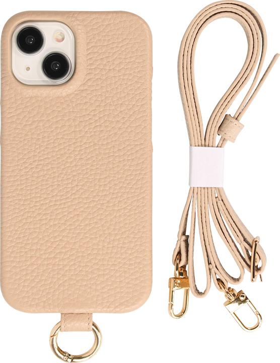 Actual product image PhoneLook Coque Premium cuir véritable de luxe avec lanière en cuir réglable et amovible + MagSafe (Apple iPhone 14)