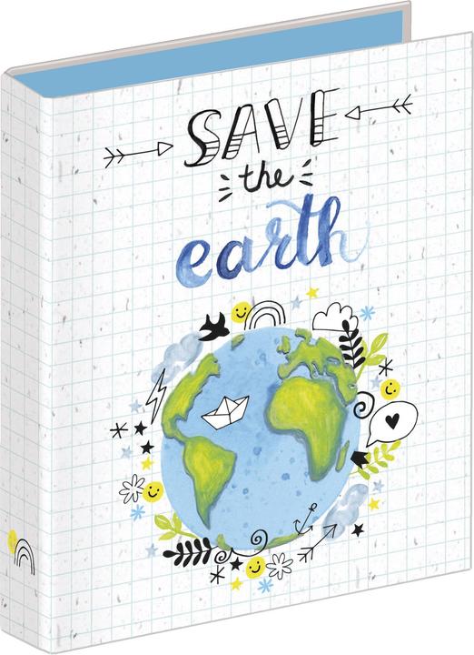 Actual product image Veloflex Ring binder PP 25mm A5 2Ring Motif "Save the earth (A5, 1 Piece)