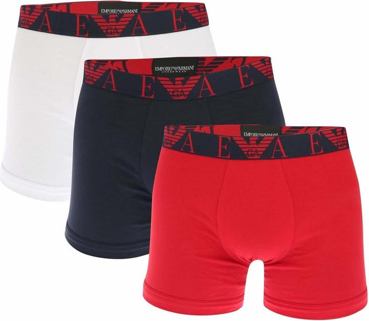 Actual product image Emporio Armani Mens Boxer Shorts (Pack of 3) (S, pack of 3)