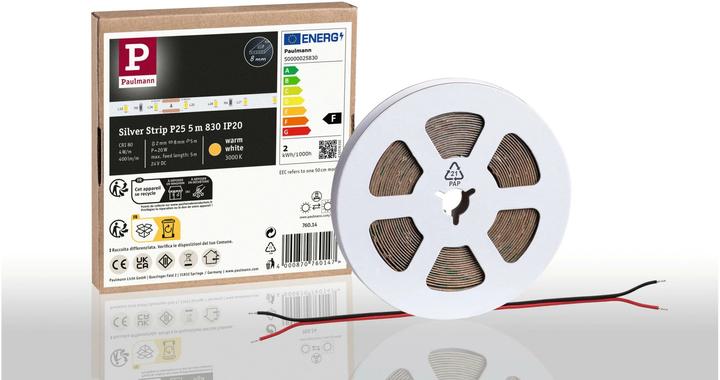 Actual product image Paulmann Pro Strip Silver P25 (Warm white, 500 cm, Indoor)