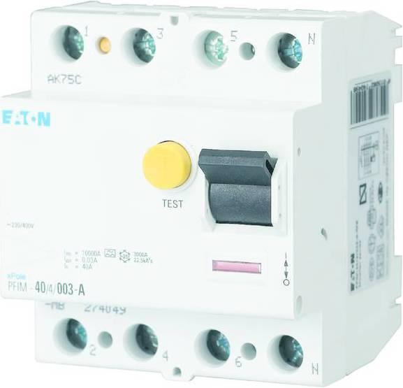 Eaton FI-Schalter, 100A, 4p, 500mA, Typ AC 102826