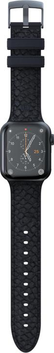 Actual product image Njord Vindur Watch Strap for Apple Watch 44/45mm (45 mm, Vegan Leather, Stainless steel fastener, Salmon leather)