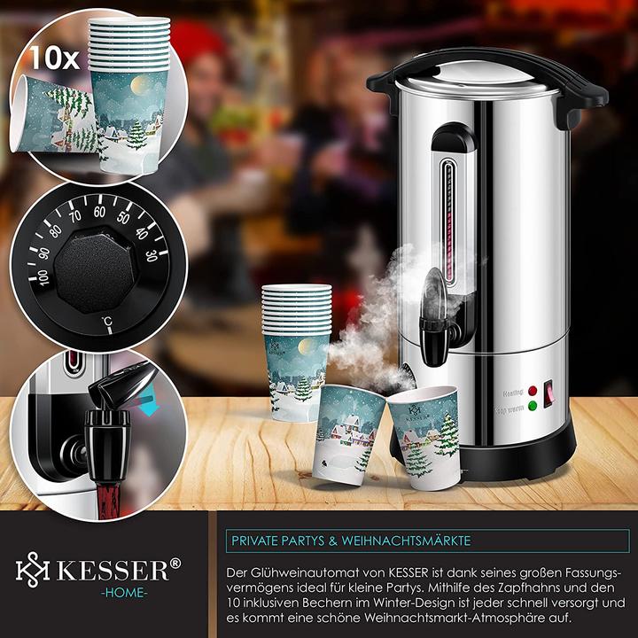 Actual product image Kesser Gluehwein Kettle 10L Stainless Steel (10 l)