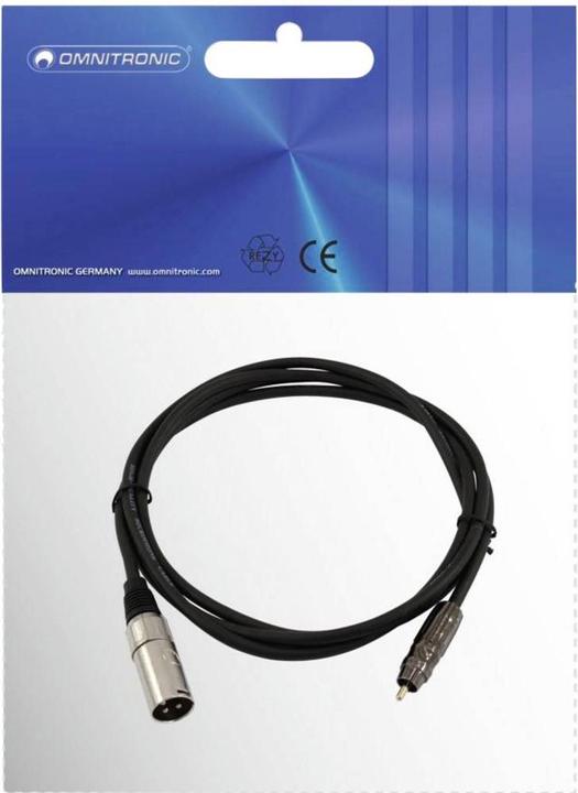 Produktbild Omnitronic Adapterkabel Cinch/XLR (2 m, XLR, Cinch)