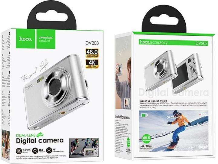 Produktbild Hoco Headphone with microphone dual lens digital camera 13M pixels DV203 white
