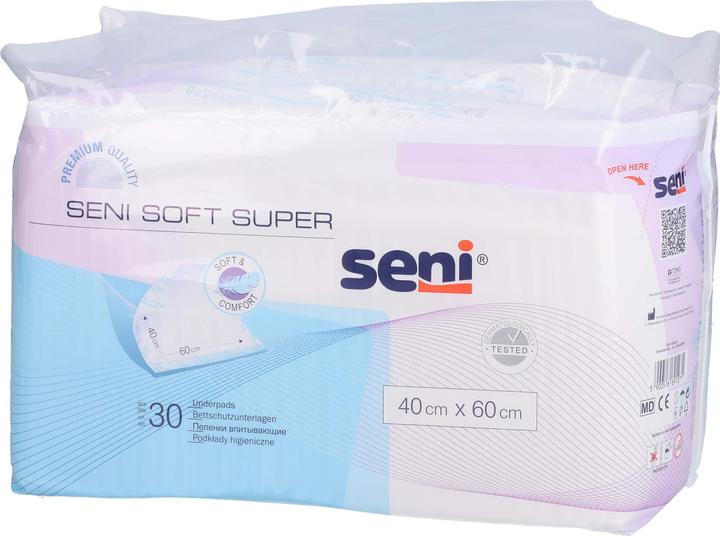 Actual product image Seni Soft Super disposable bed protector 4 drops (30 x, Regular)