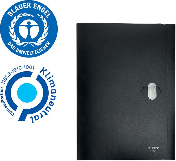 Actual product image Leitz Insert folder ALPHA Recycle A4 Black (A4, 1 x)
