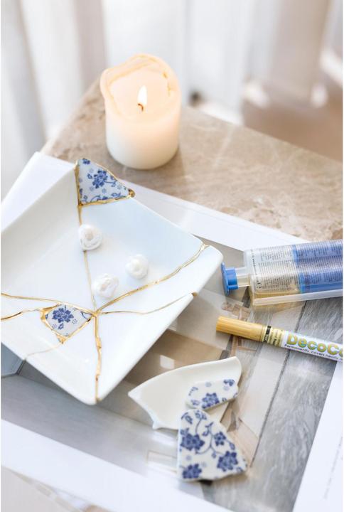 Produktbild Creative - Kreativ Set Kintsugi, Schale, Blau, Gold, Weiss, 1 Pck - ()