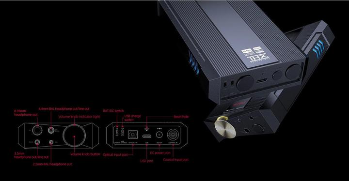 Image du produit FiiO Q7 (USB-DAC, Écran, commutateur de gain, Bluetooth)