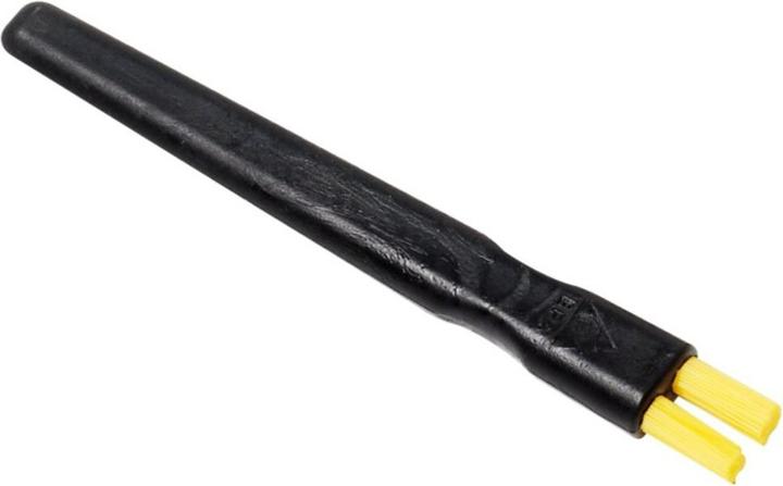 Wolfgang Warmbier Flachbürste hart, gelbe Nylonborsten, ESD, Breite 12,5 mm (1 Stk.)