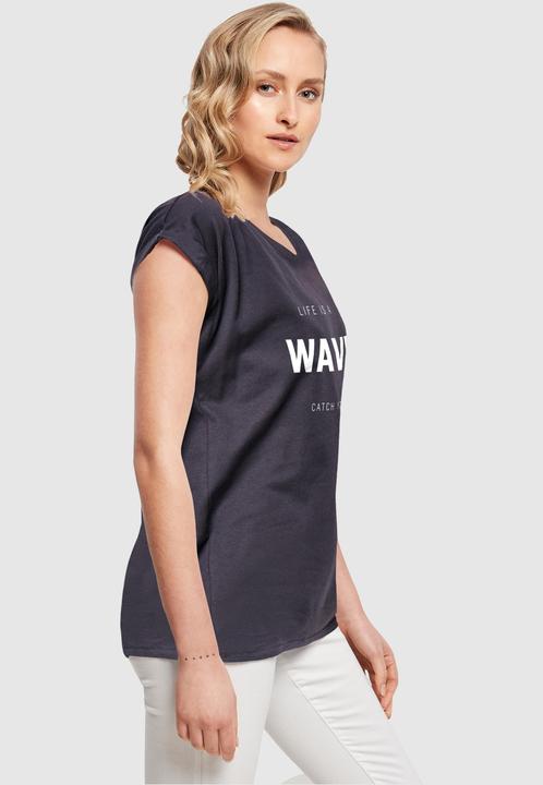 Actual product image Merchcode Ladies Summer - Life is a wave T-Shirt - 118923 (XXL)