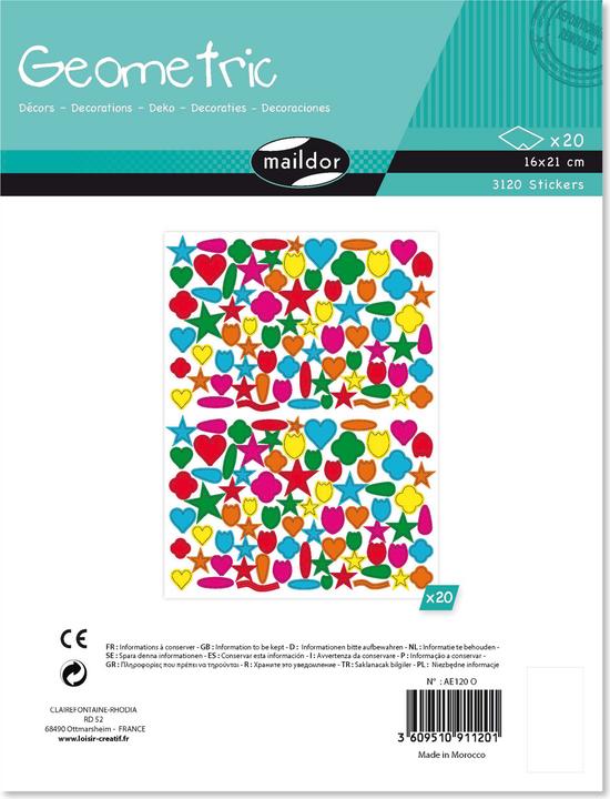 Produktbild Maildor Sticker, Geometrisch
