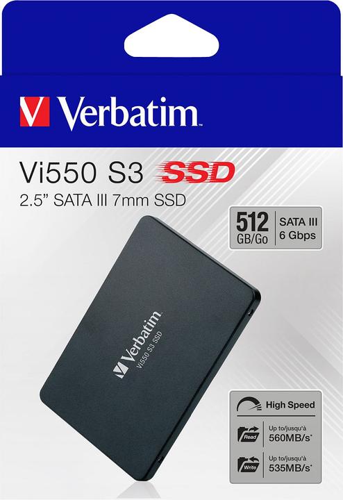 Produktbild Verbatim Vi550 S3 (512 GB, 2.5")