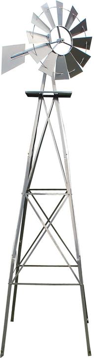 Produktbild Wiltec XPOtool Windrad mit 245cm Höhe Windmühle Windspiel Gartendeko Rankhilfe Rankturm
