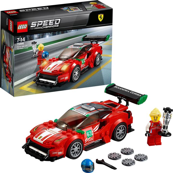 Actual product image LEGO Ferrari 488 GT3 Scuderia Corsa (75886, LEGO Speed Champions)