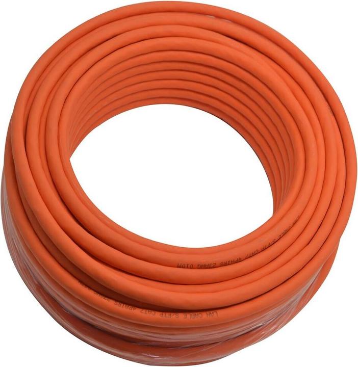 Produktbild Helos Verlegekabel High Quality,Cat.7 Rohkabel, S/FTP, PiMF, LSZH, orange, 100m Ring -Cat.7 Rohkabel, 600M (S/FTP, CAT7, 100 m)